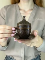 Турецька чашка для кави Тюльпан мідь 110 мл