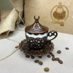 Турецька чашка для кави Мереживо мідна 110 мл