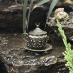 Турецька чашка для кави Мереживо бронза