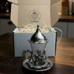 Турецька чашка для чаю Армуди з лукумницею срібло