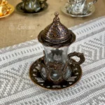 Турецька чашка для чаю (Армуд) з лукумницею мідь 130 мл