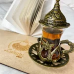 Турецька чашка для чаю (Армуд) з лукумницею бронза 130 мл