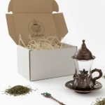 Турецька чашка для чаю (Армуд) з лукумницею мідь 130 мл