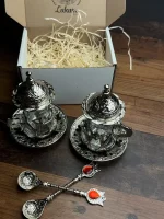 Турецька чашка для чаю Армуди з лукумницею срібло