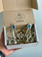 Турецька чашка для чаю Армуди з лукумницею срібло