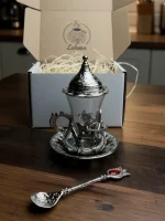 Турецька чашка для чаю Армуди з лукумницею срібло