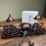 Подарунковий турецький набір для чаю Армуди на підносі