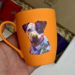 Подарунковий набір чашок Animals 300 мл 4 шт матове покриття