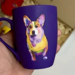 Подарунковий набір чашок Animals 300 мл 4 шт матове покриття